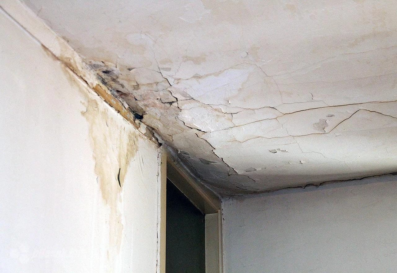 Strop u dnevnom boravku koji se urušava