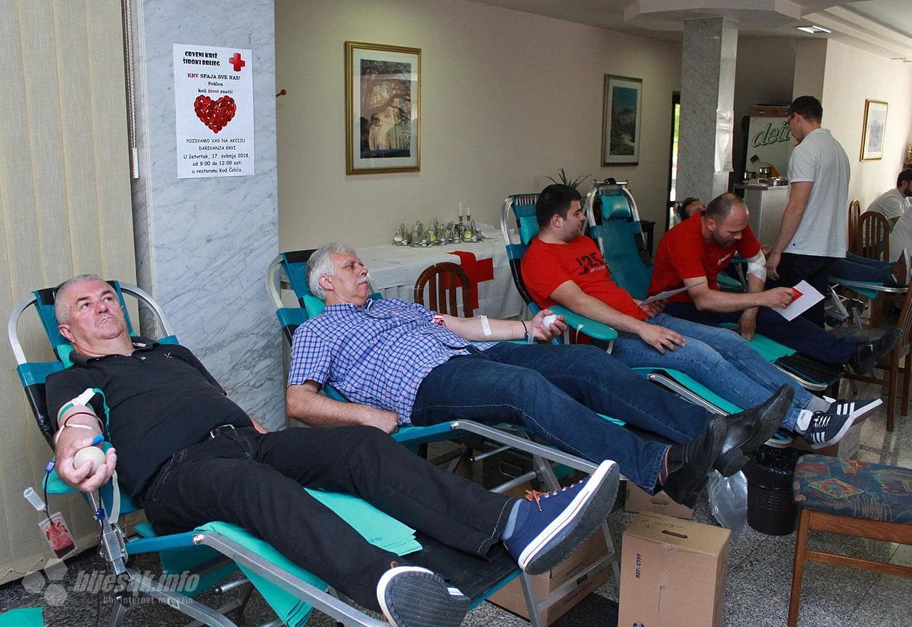Akcija dobrovoljnog darivanja krvi za građanstvo u Širokom Brijegu