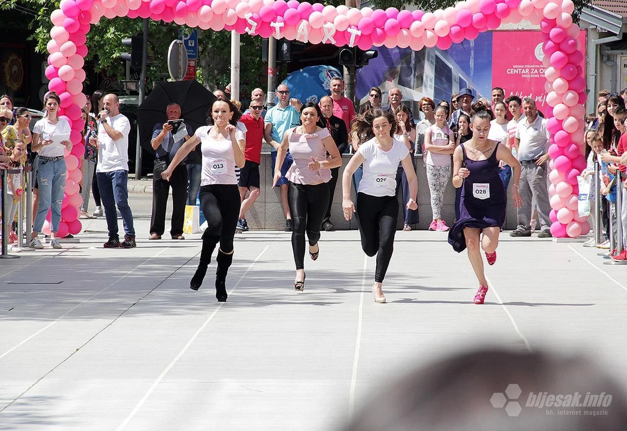 Detalj s utrke na štiklama u Mostaru