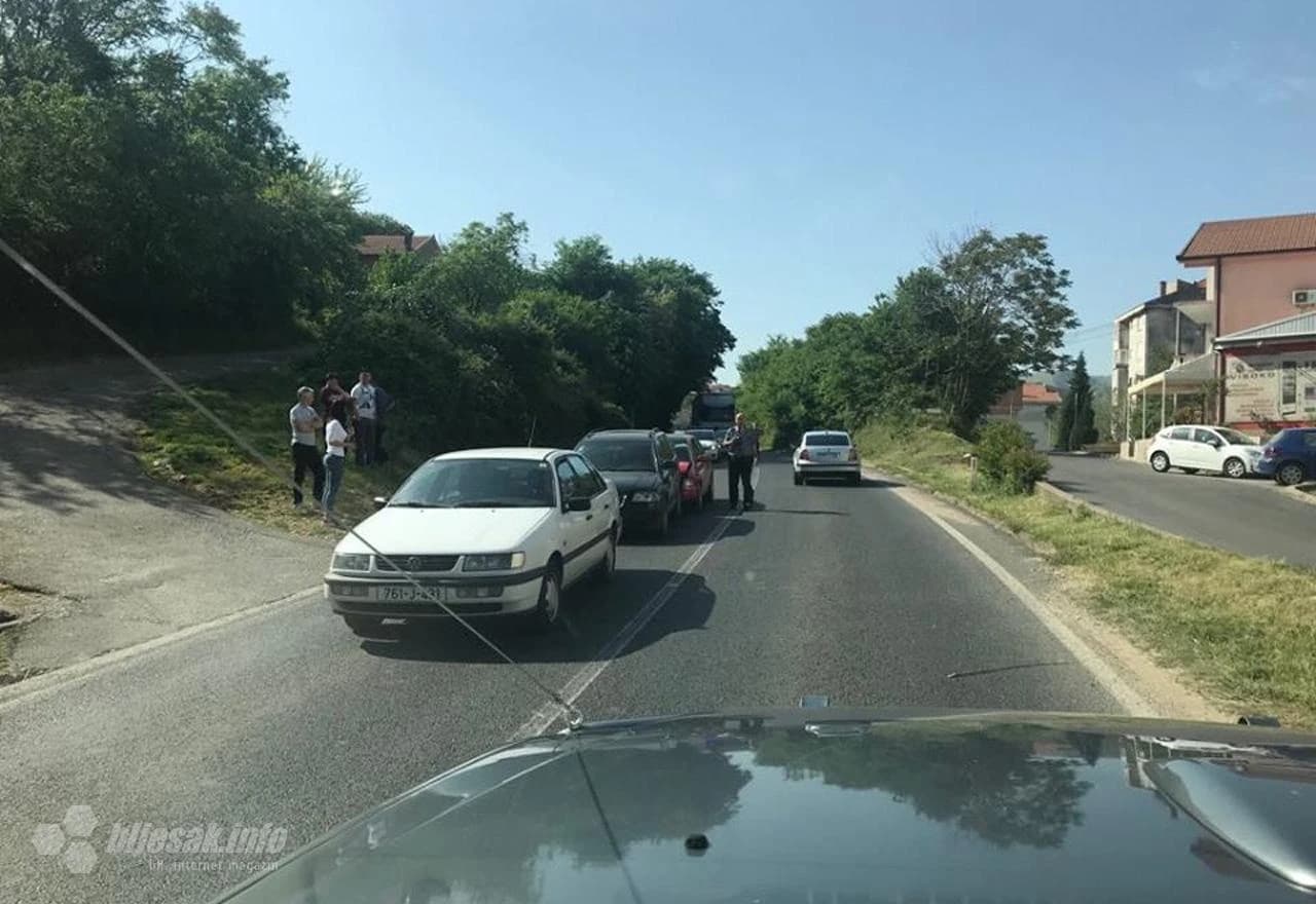 Kolaps na M17 na ulazu u Mostaru