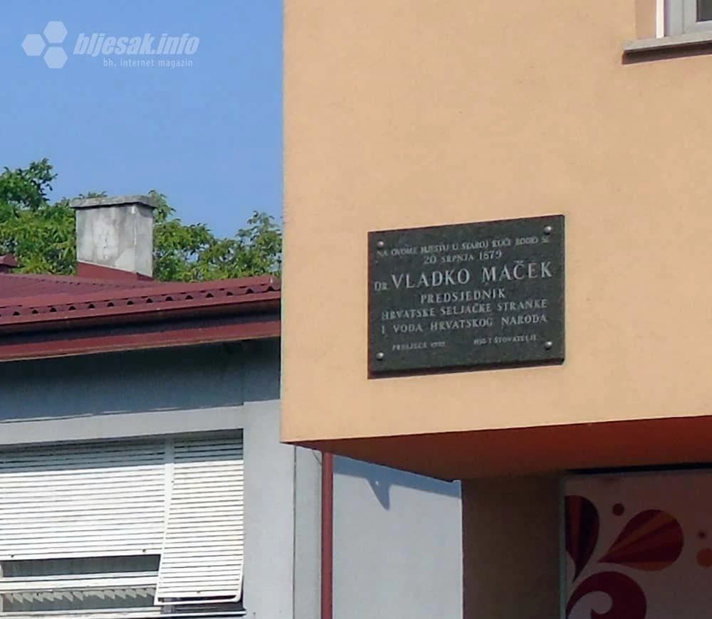 ...i spomen-ploča dr. Vladku Mačeku