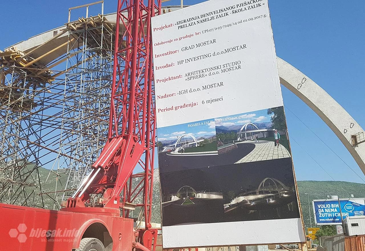 Glavni projektanti pasarele su Adnan Balavac i Mirza Šahović