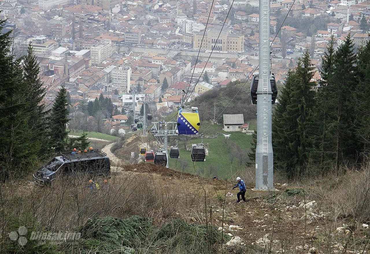 Uspješno izvedena vježba evakuacije sa Sarajevske žičare