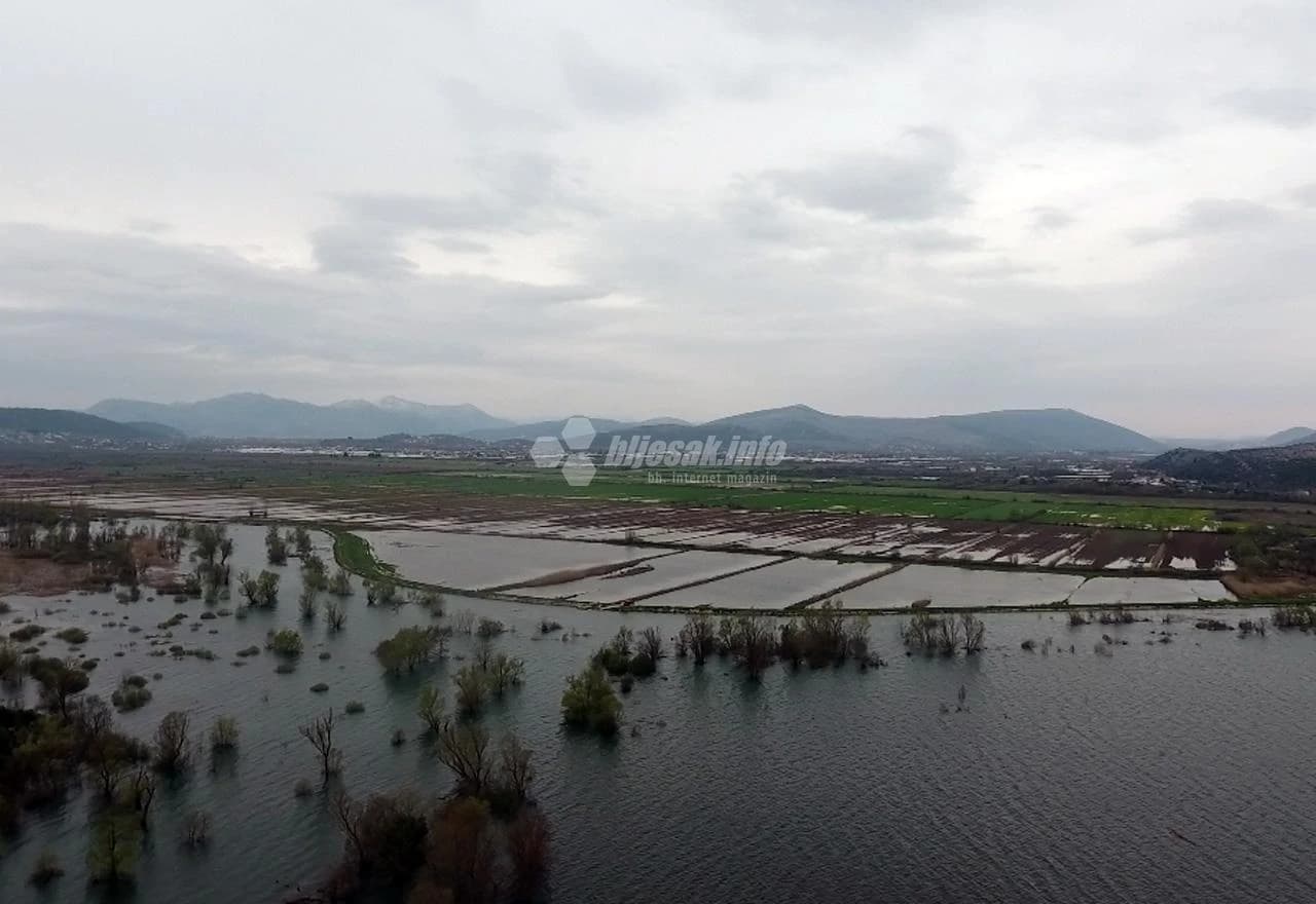 Rijeka Krupa poplavila Karaotok i Park prirode Hutovo blato