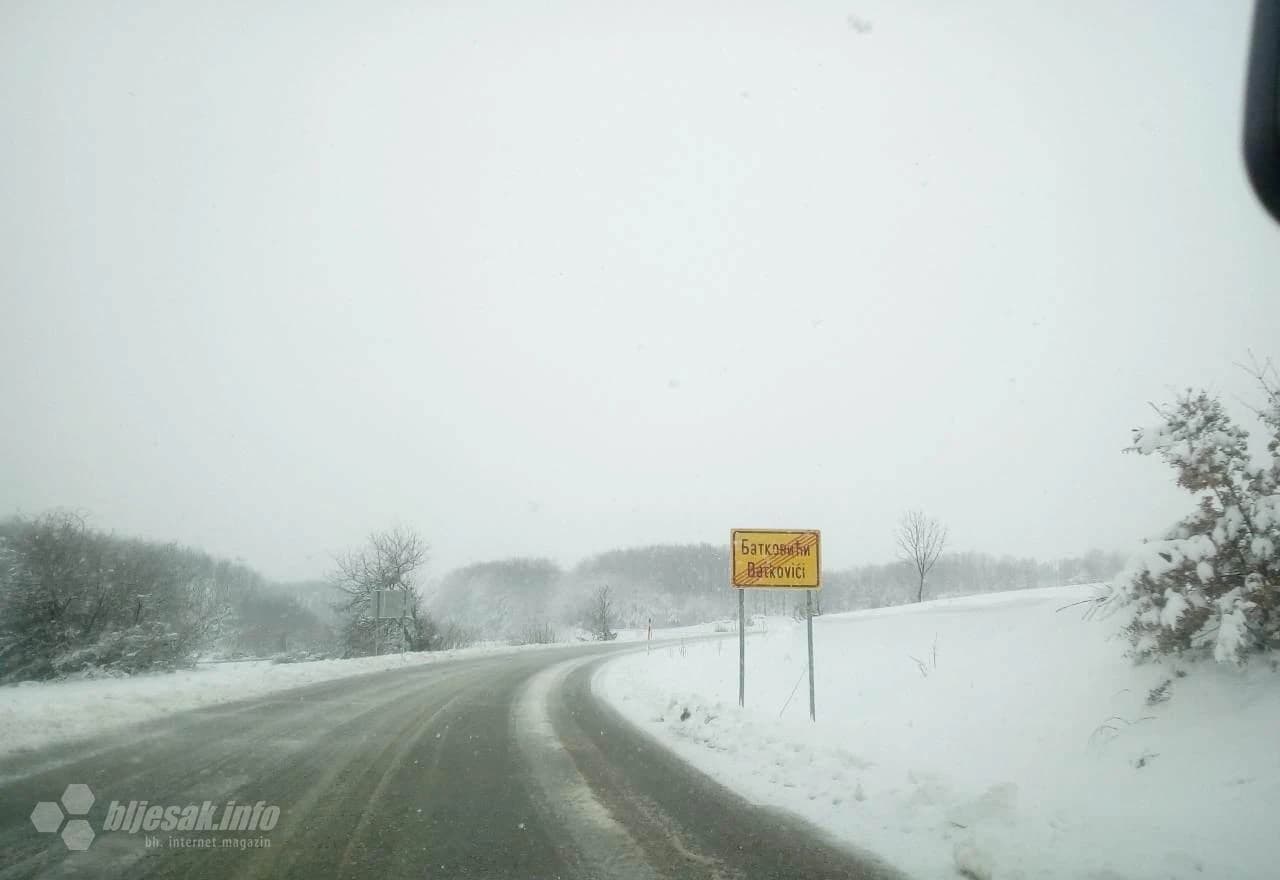 Obilan snijeg na području istočne Hercegovine