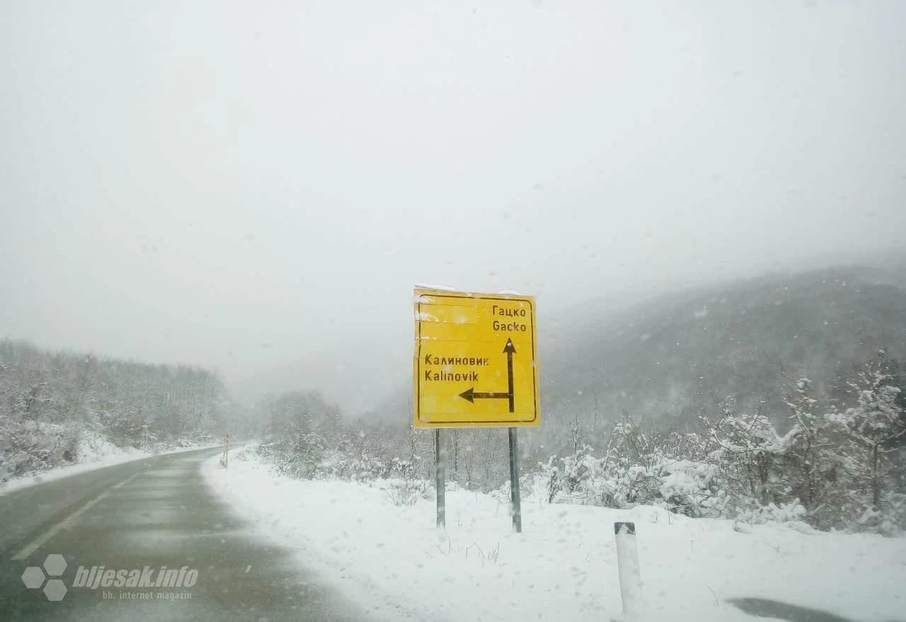Obilan snijeg na području istočne Hercegovine