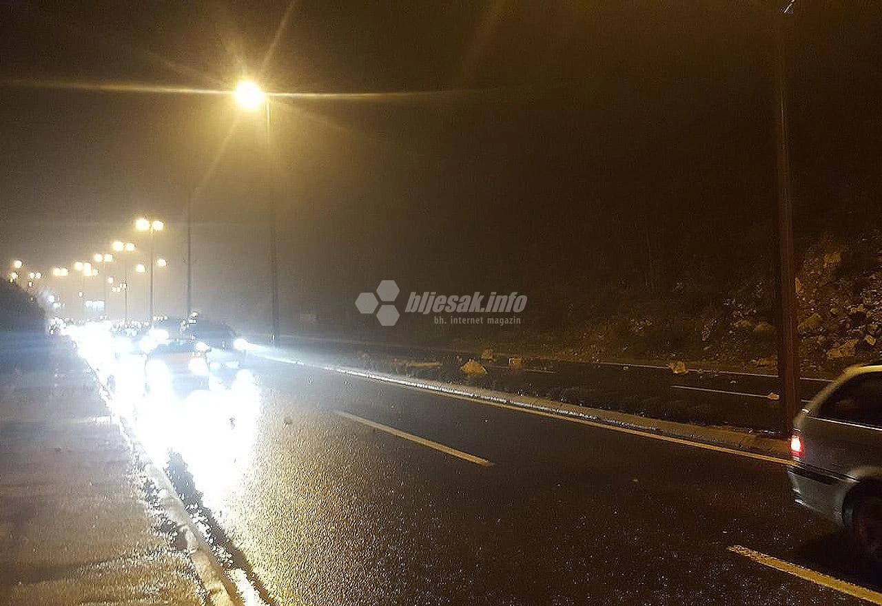 Odron kamenja i prometna nesreća na Bulevaru