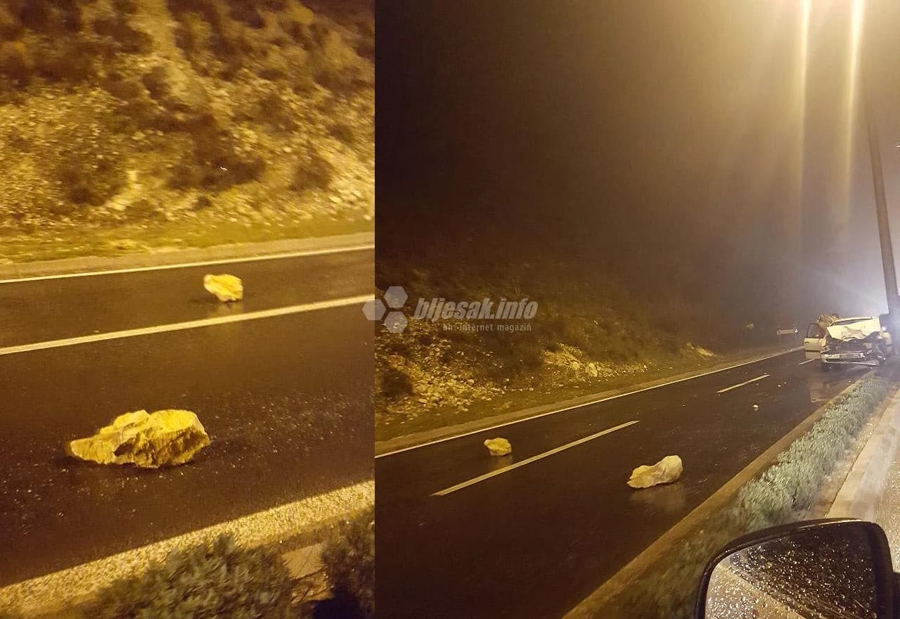 Odron kamenja i prometna nesreća na Bulevaru