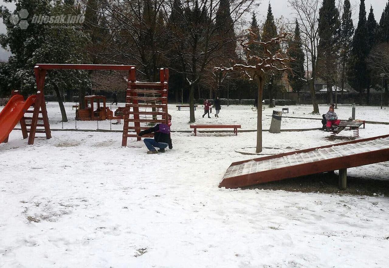 Snježne radosti u parku Zrinjevac