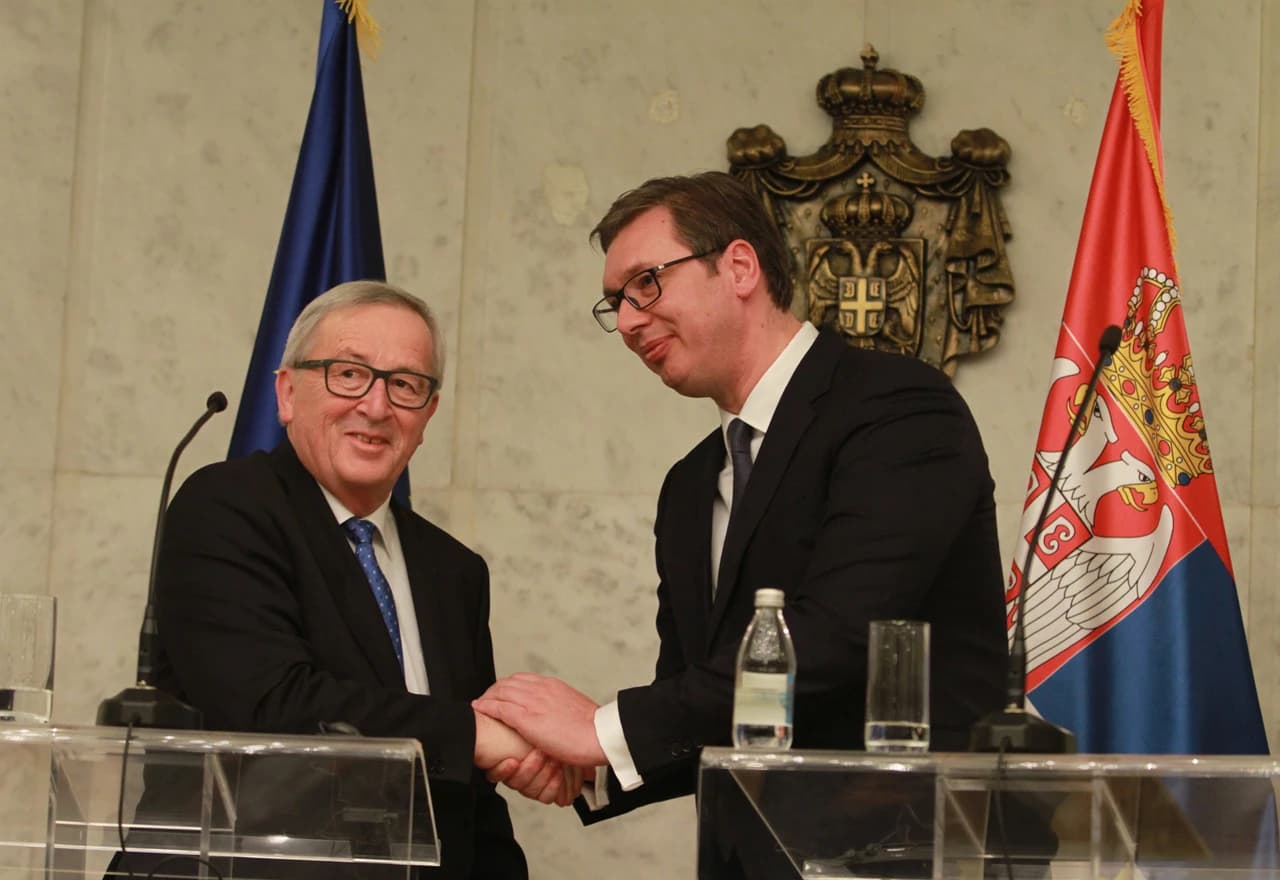 Jean Claude Juncker sa predsjednikom Srbije Aleksandrom Vučićem