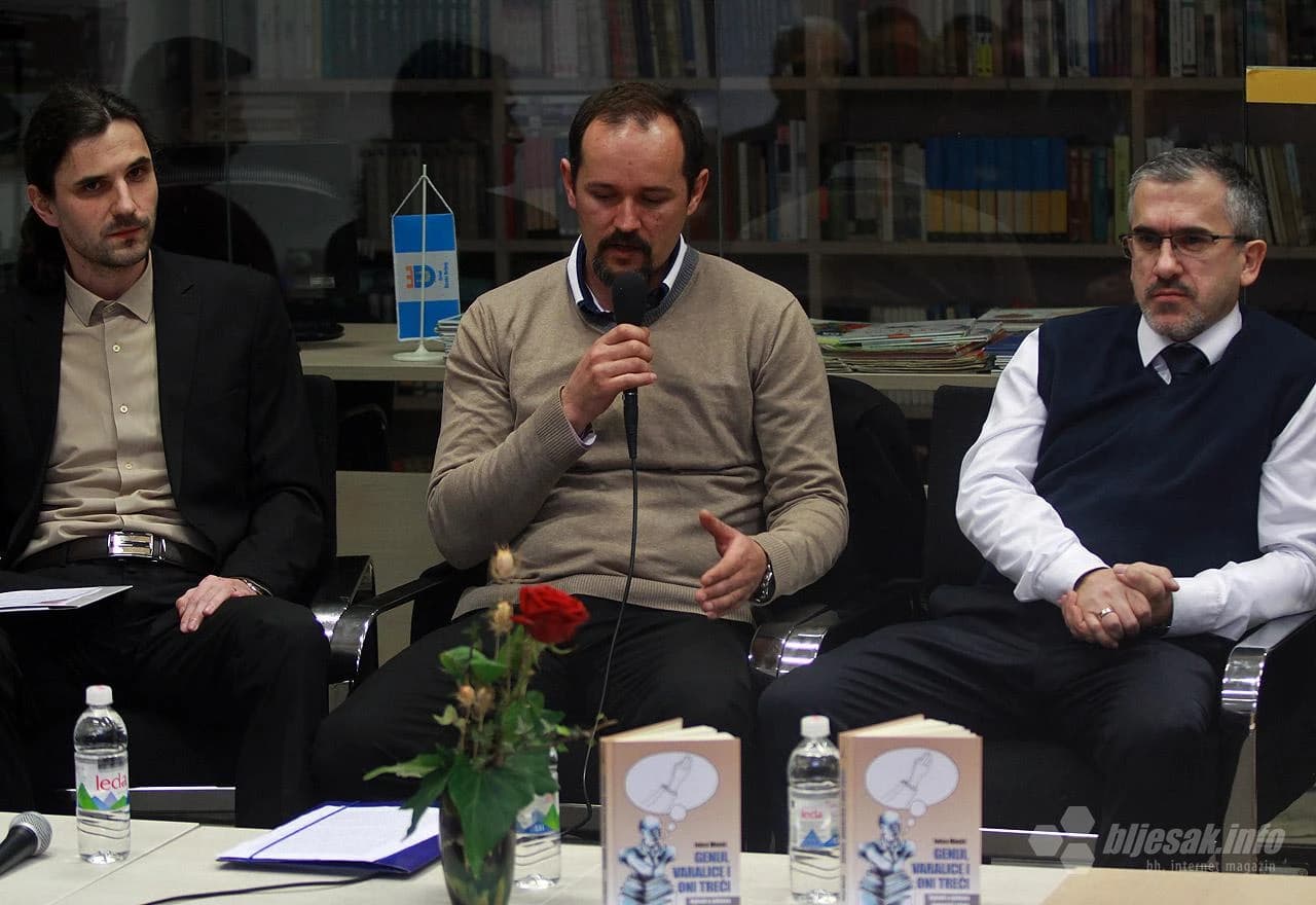 Promocija knjige ''Geniji, varalice i oni treći'' (Krešimir Tabak, Mate Buntić i Ivica Musić)