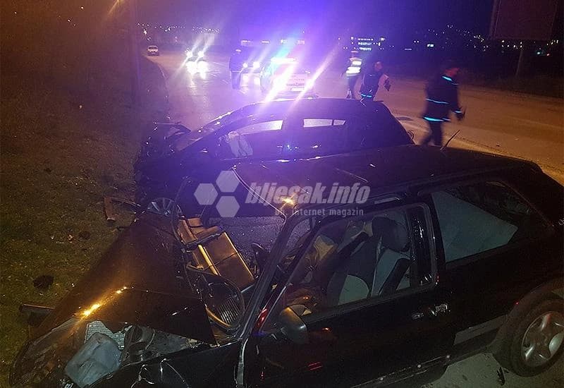 Sudar Opel Corse i VW Golfa u Mostaru