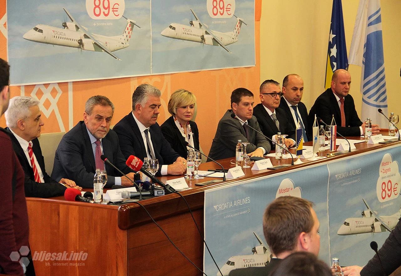 S konferencije za medije povodom uspostave avio linije Mostar-Zagreb