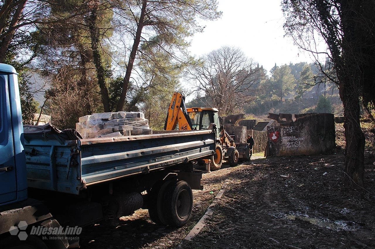 Partizansko groblje tijekom petka 16.2.
