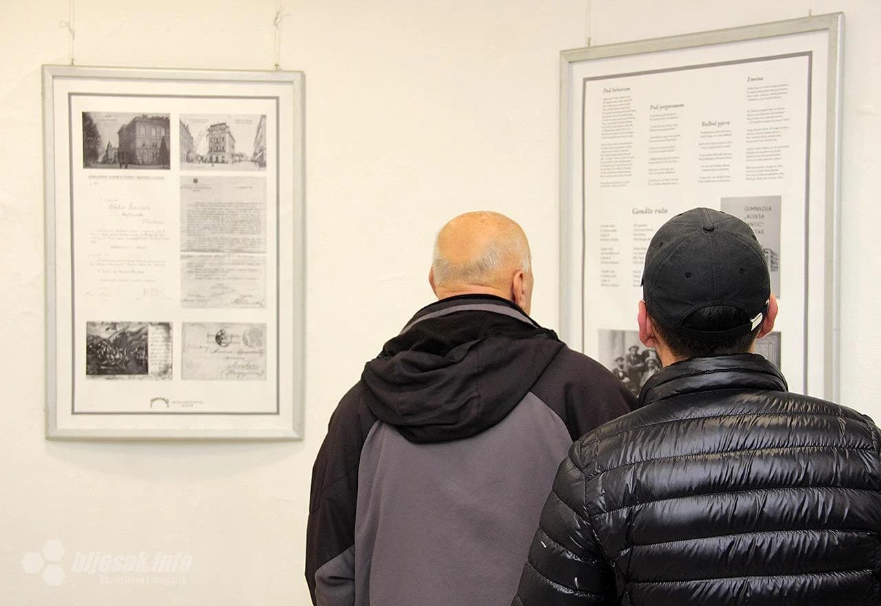 Detalj s otvaranja izložbe 'Aleksa Šantić u zbirci Muzeja Hercegovine'