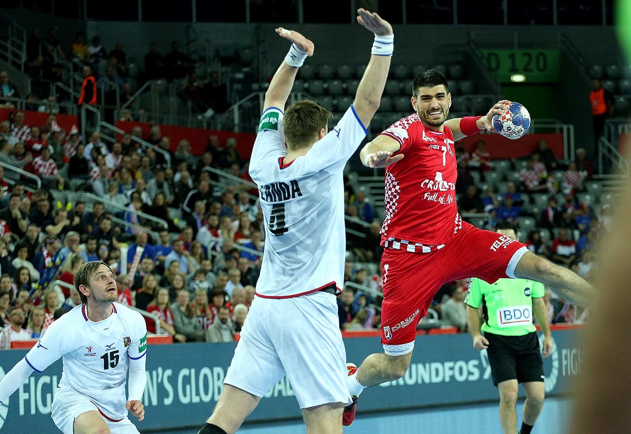 Rukometna utakmica Hrvatska - Češka