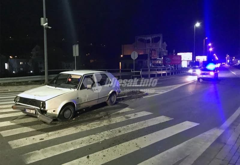 Golf II ''nasukao'' se na kružni tok u Širokom Brijegu