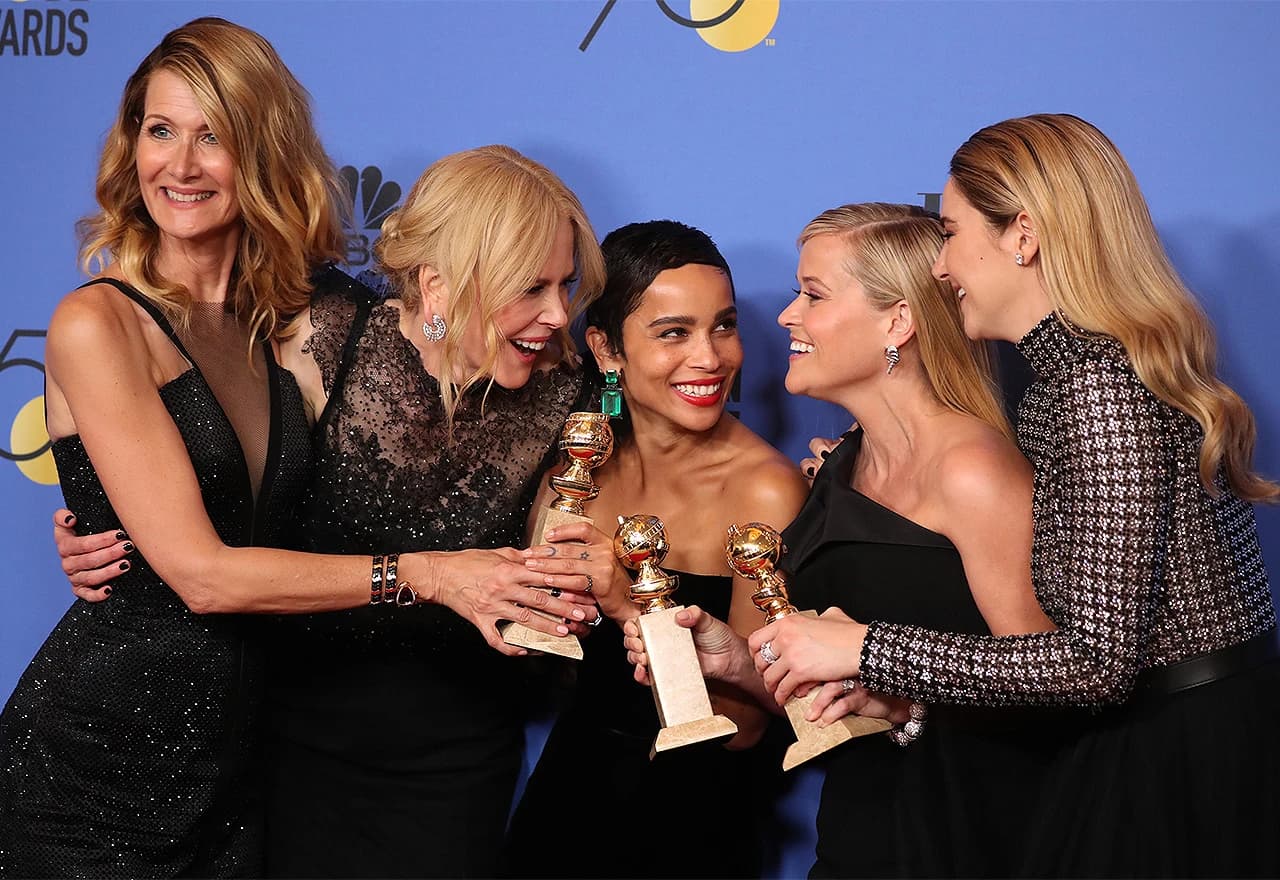 Laura Dern, Nicole Kidman, Zoë Kravitz, Reese Witherspoon i Shailene Woodley