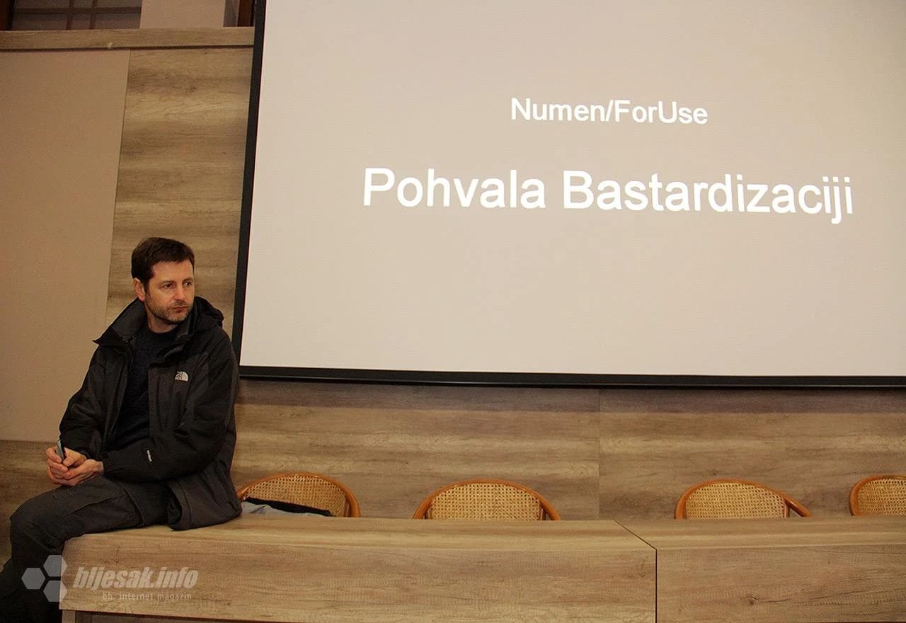 Detalj s predavanja Radeljkovića