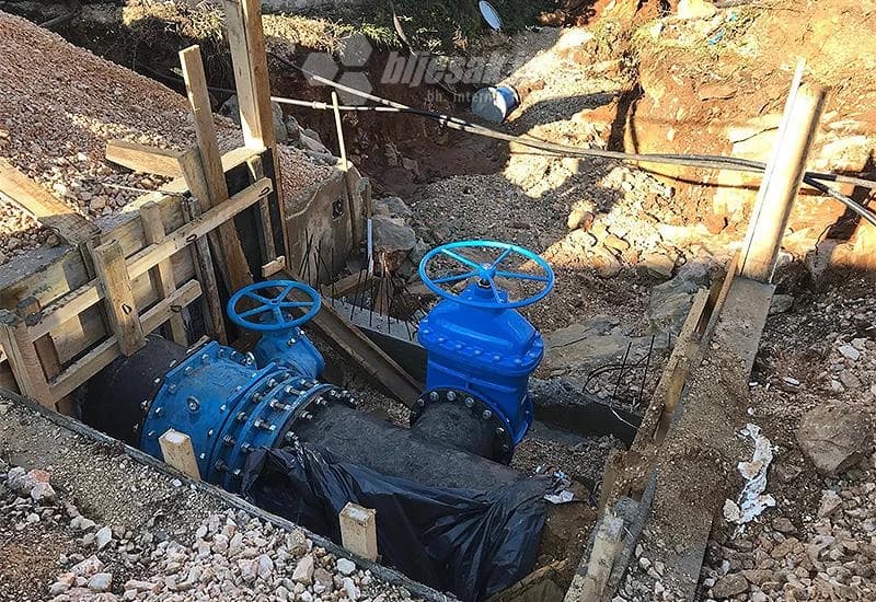 Spajanje cjevovoda Ø 400 mm na glavni gravitacijski cjevovod Ø 600 mm