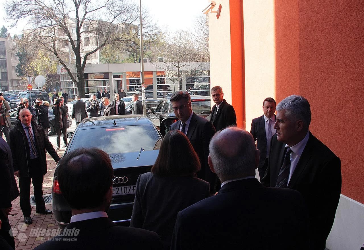 Čović i Plenković na sastanku u Mostaru
