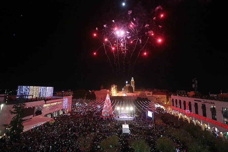Foto: Božićni duh u Betlehemu