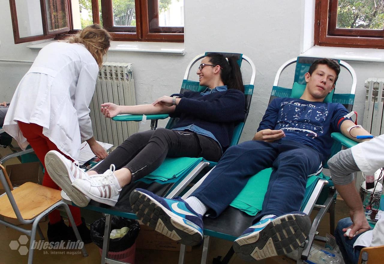 Akcija dobrovoljnog darivanja krvi u SSŠ Široki Brijeg