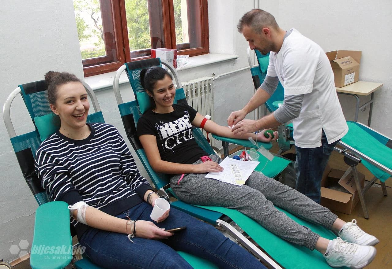 Akcija dobrovoljnog darivanja krvi u SSŠ Široki Brijeg