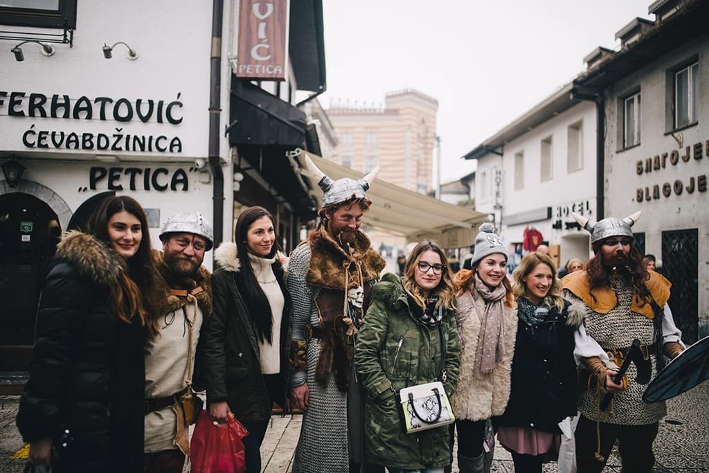 Ulicama Sarajeva proteklog su vikenda prošetala trojica Vikinga