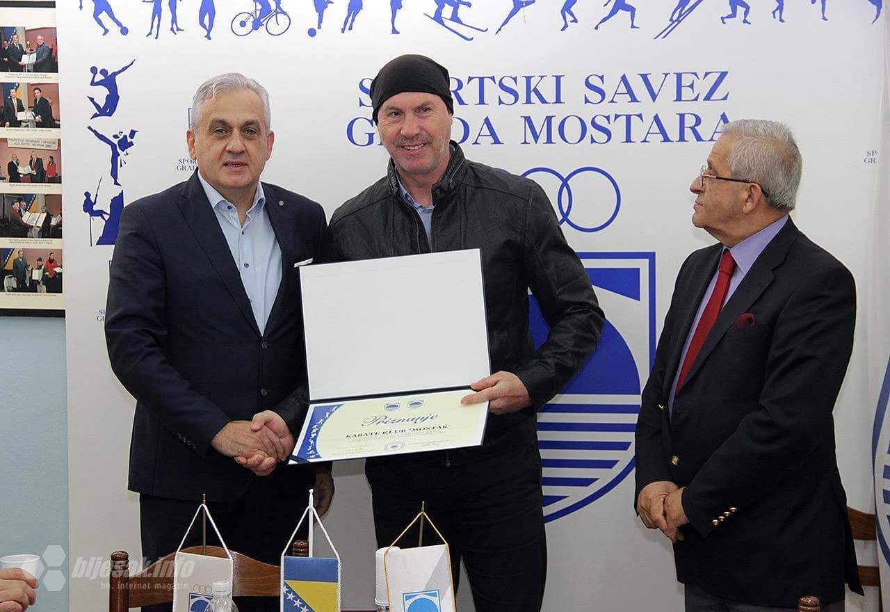 Prijem za uspješne članove karate kluba 'Mostar' u Sportskom savezu