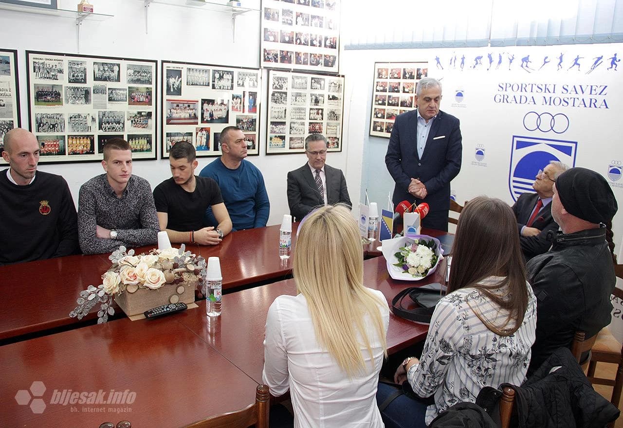 Prijem za uspješne članove karate kluba 'Mostar' u Sportskom savezu