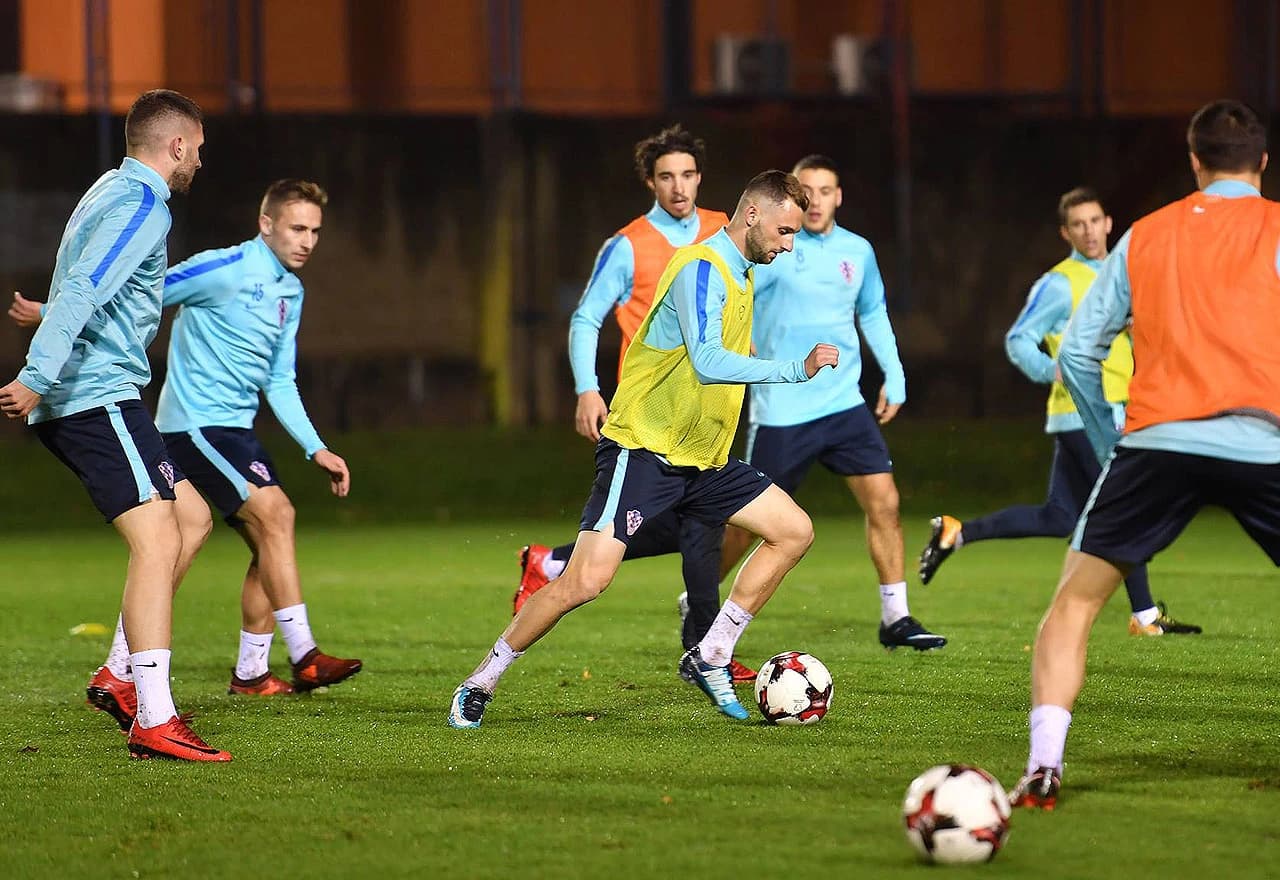 Hrvatski reprezentativci na treningu