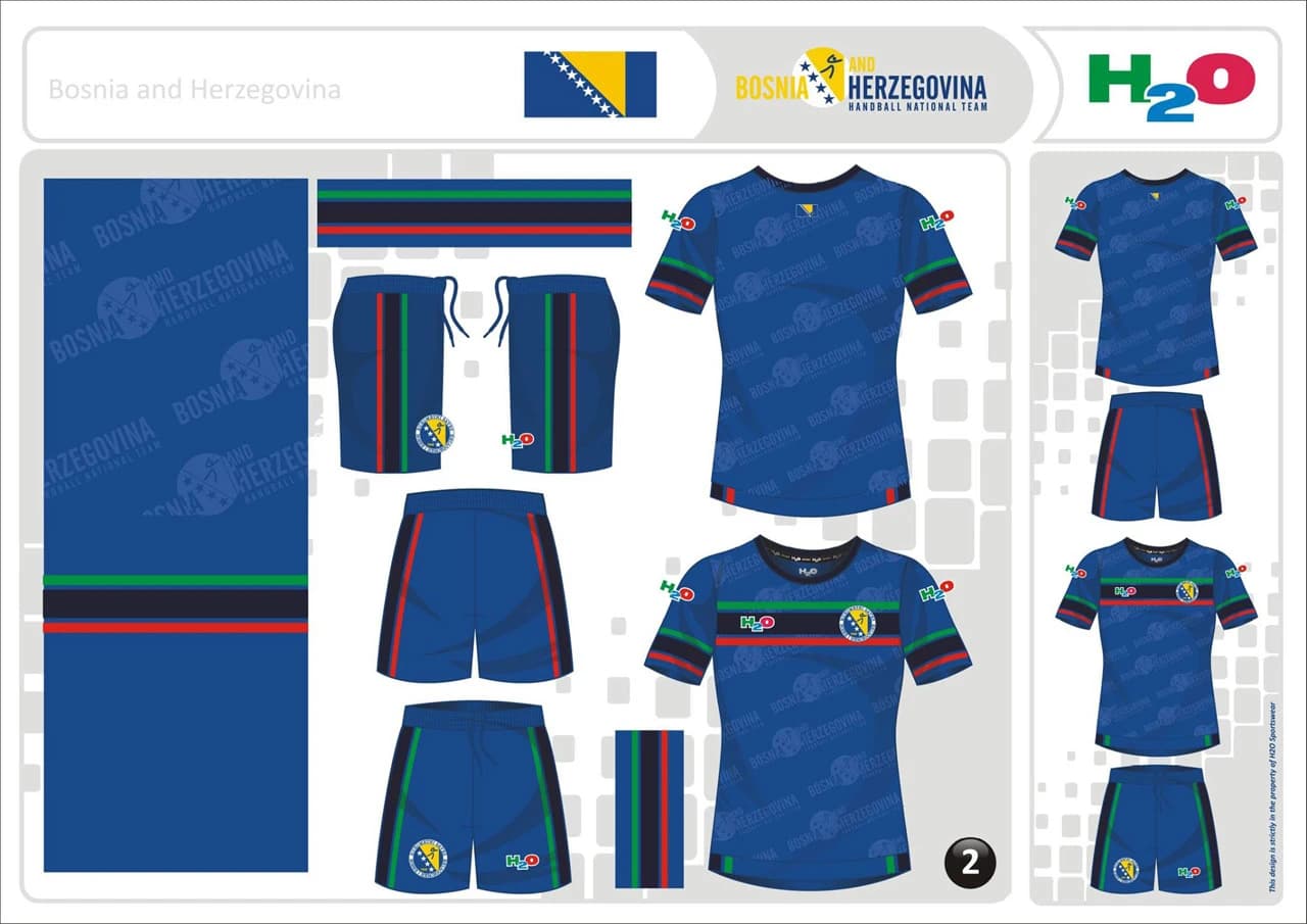 Novi dresovi rukometne reprezentacije BiH