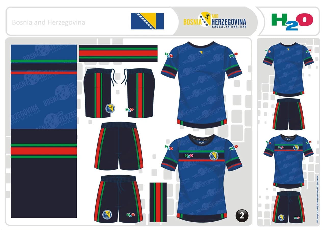 Novi dresovi rukometne reprezentacije BiH