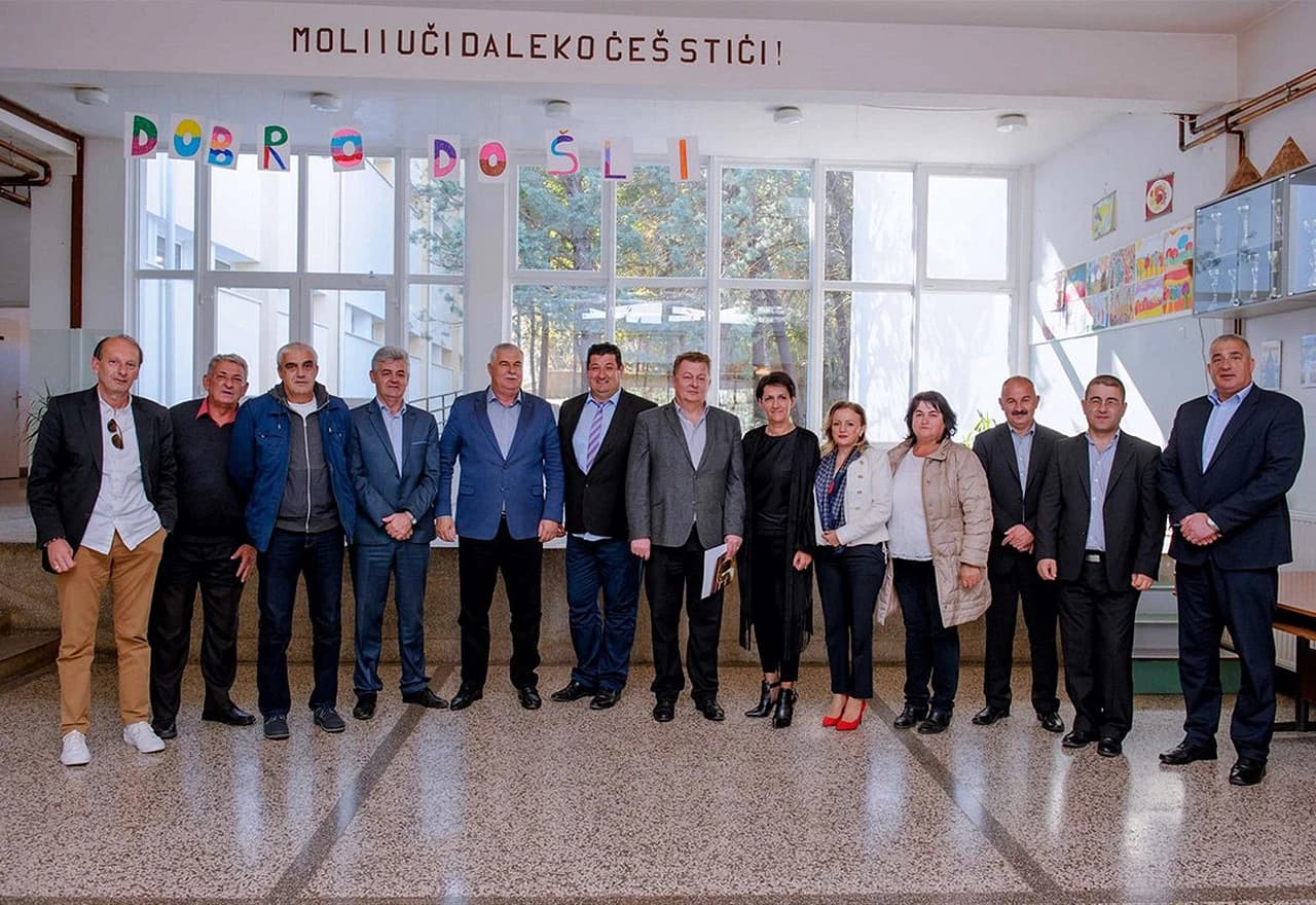 Detalj sa svečanog otvaranja OŠ Biograci