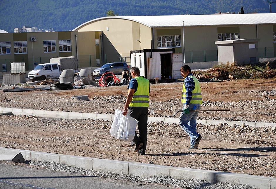 Gradnja kružnog toka u Zaliku