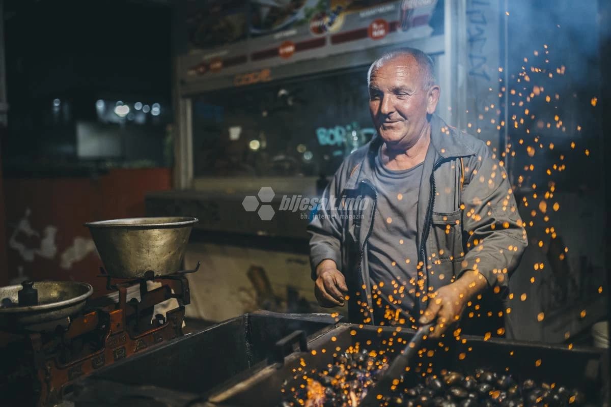 Prodaja kestena na mostarskim ulicama