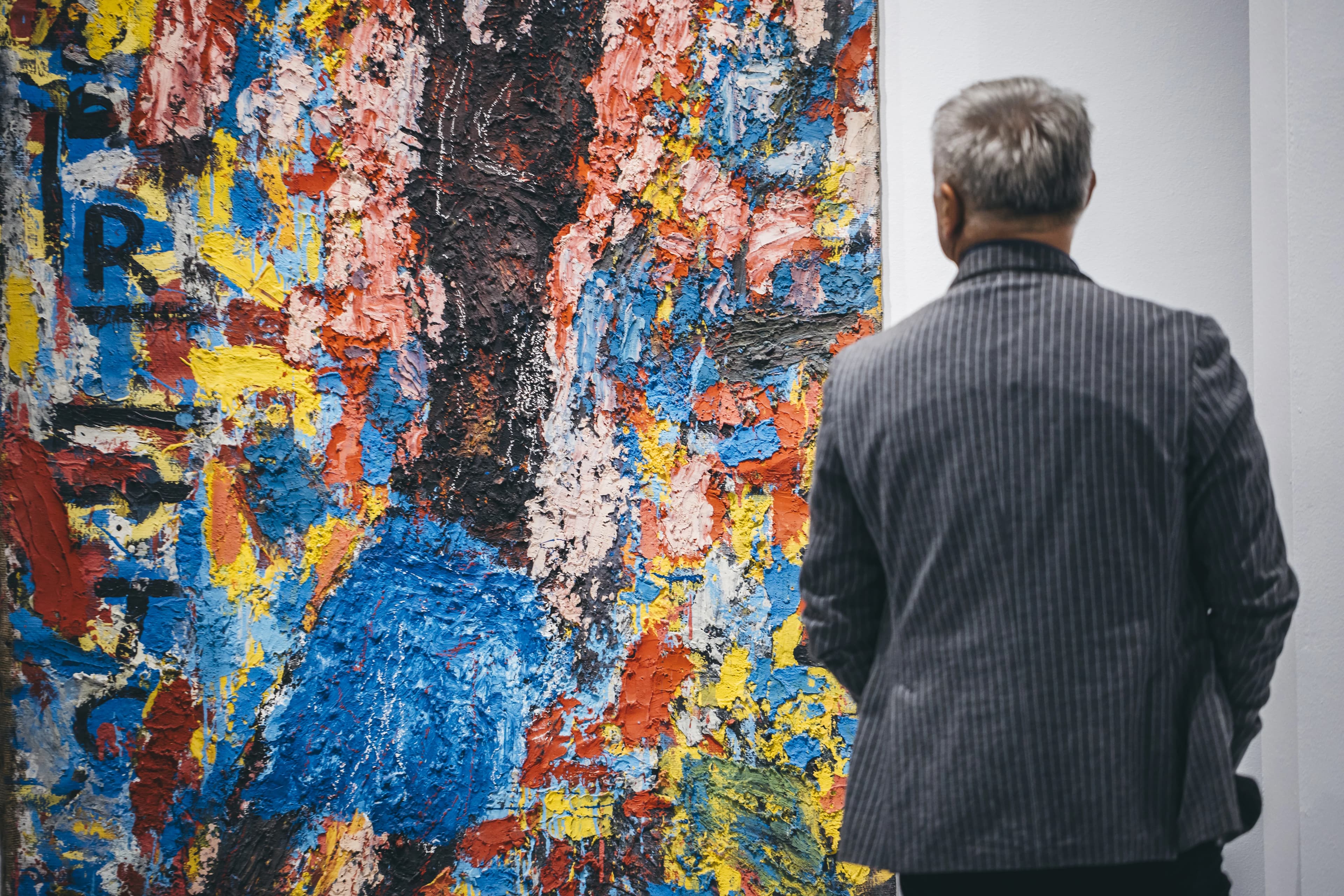 Slika na izložbi Mire Vuce