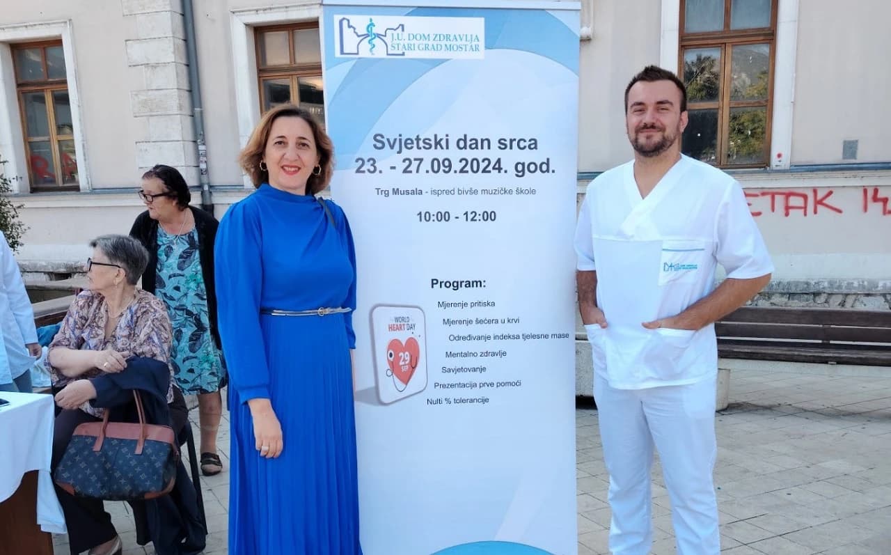 U Mostaru počela akcija besplatnog mjerenja šećera i tlaka u krvi