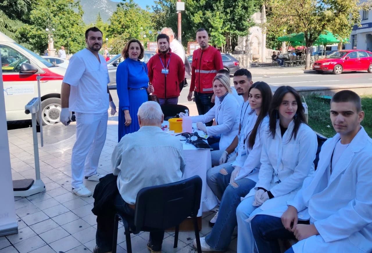 U Mostaru počela akcija besplatnog mjerenja šećera i tlaka u krvi