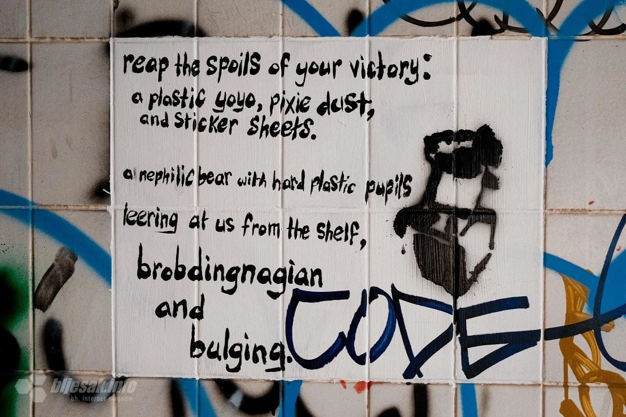 Mostar: Pisanje na zidu kao oglas sudbine