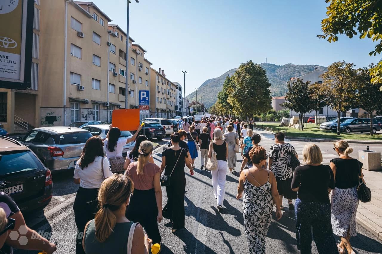 Prosvjed Sindikata osnovnih i srednjih škola u HNŽ-u