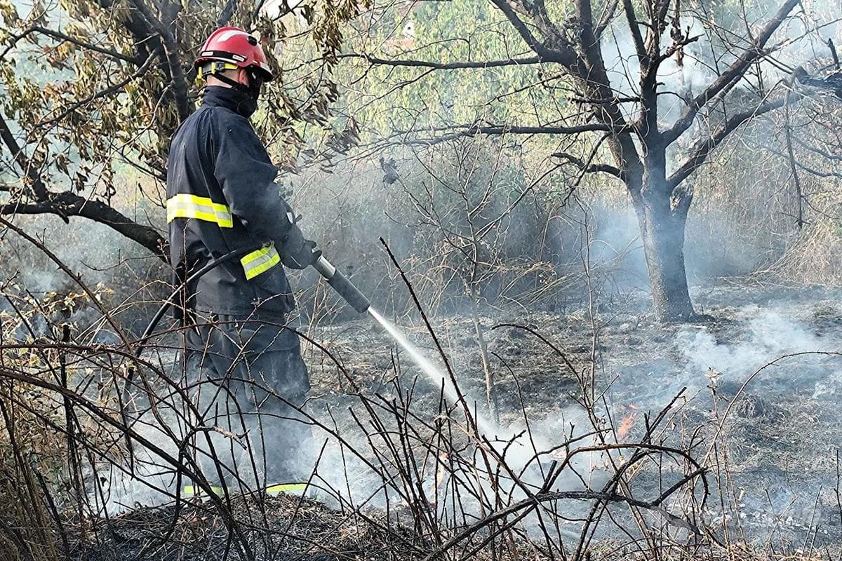 Vatrogasac na terenu