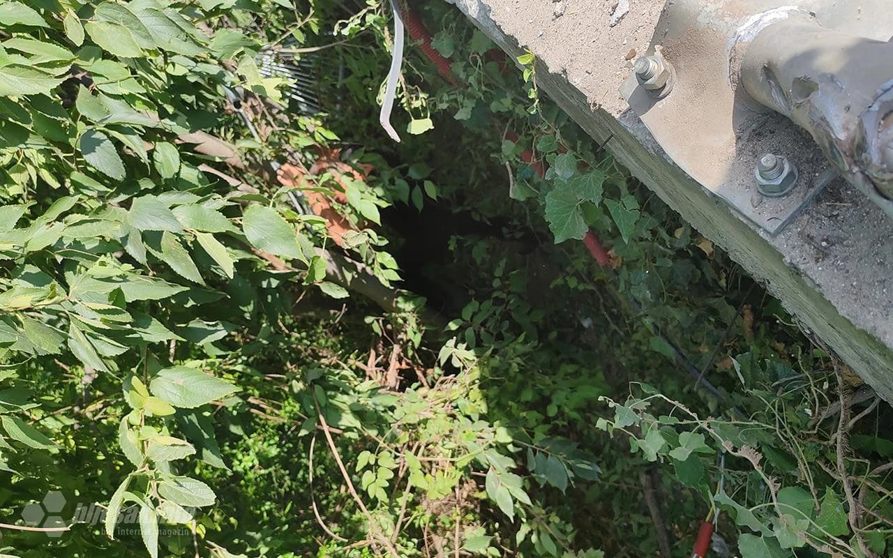 Silazak niz drveće Sanela Ćorića u provaliju | Fotografiju ustupio Nermin Halilović