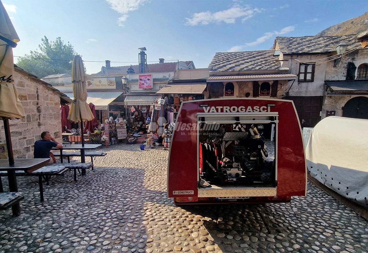 Požar u Starom gradu u Mostaru