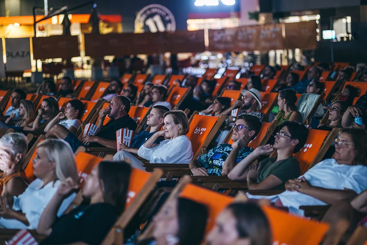 Ekipa filma na projekciji u Mostaru