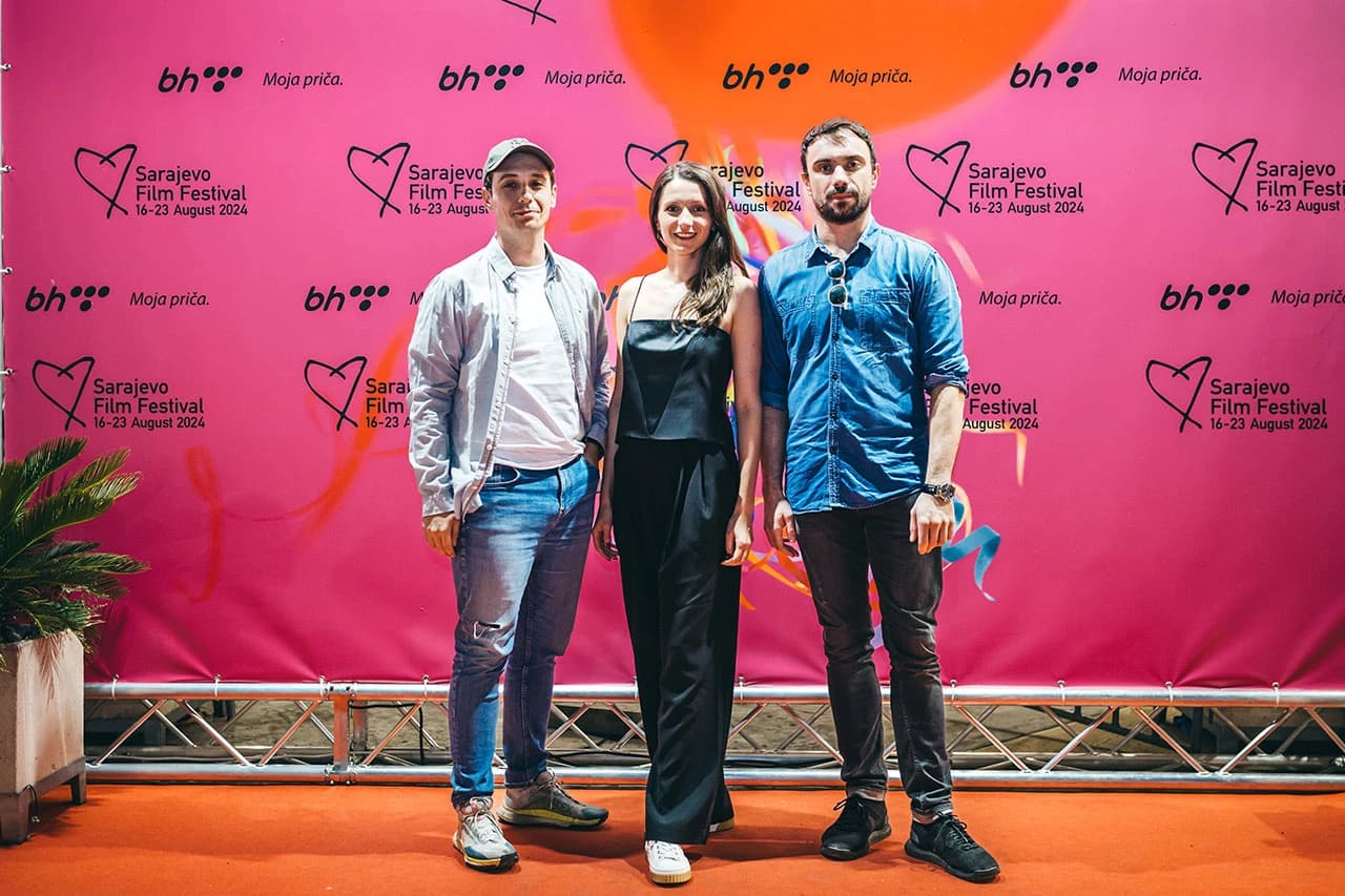 Ekipa filma na projekciji u Mostaru