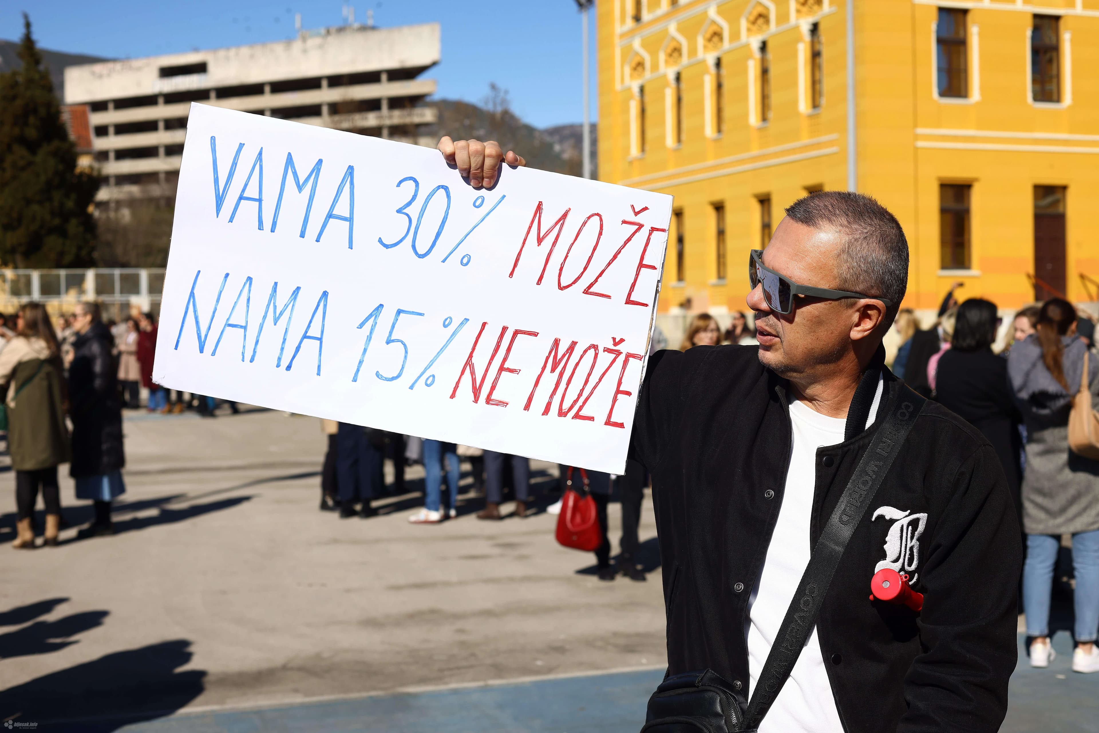 ''Vama 30% može, nama 15% ne može''