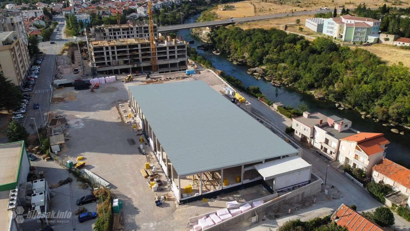 Prvi mostarski Lidl - Pogledajte kako iz zraka izgledaju radovi