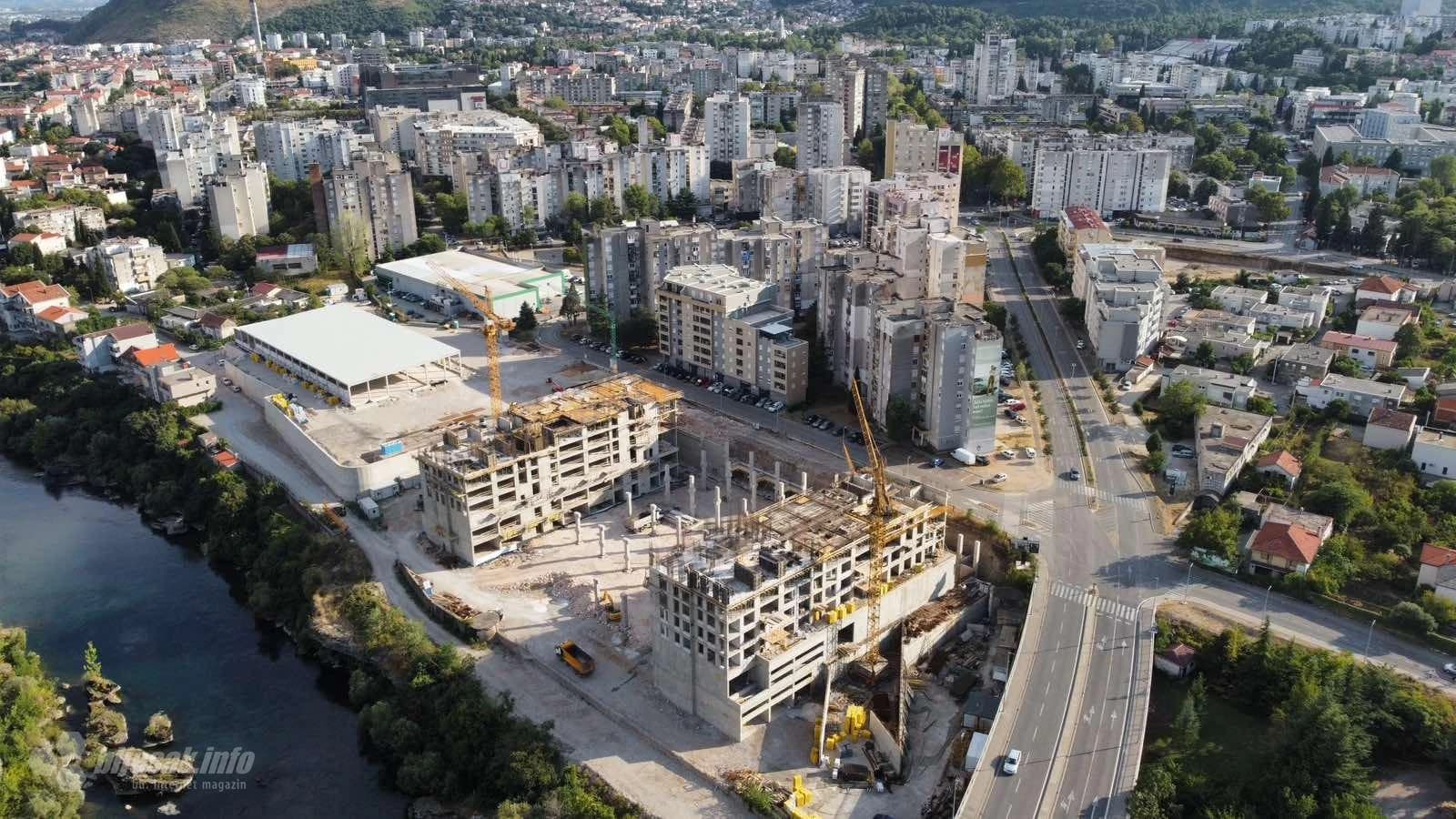 Prvi mostarski Lidl - Pogledajte kako iz zraka izgledaju radovi